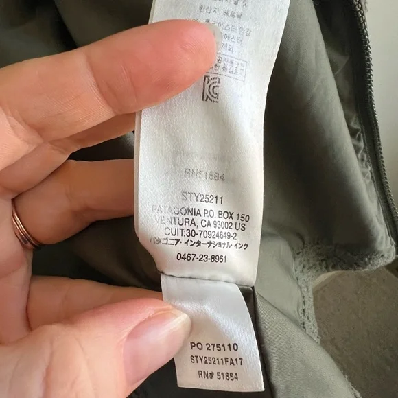 Patagonia Green Teddy Jacket with High Collar - Picture 14 of 15